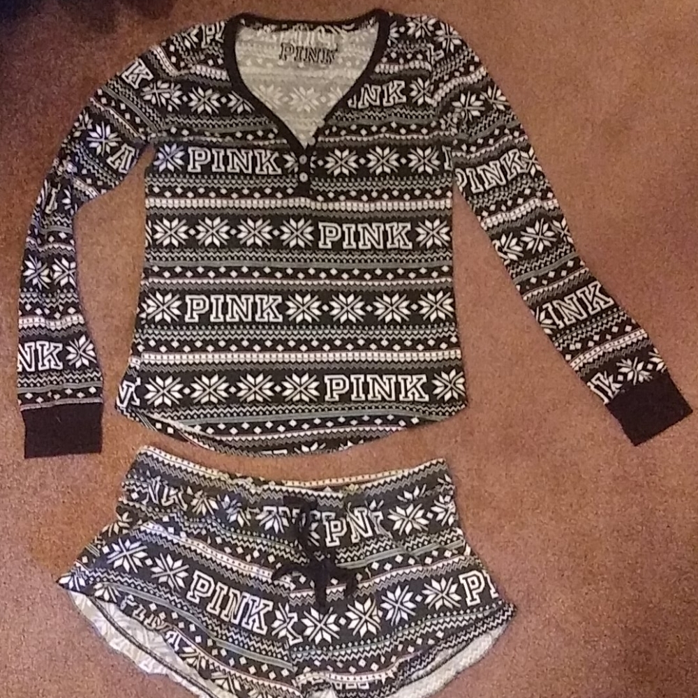 Victoria secret pink sleep set